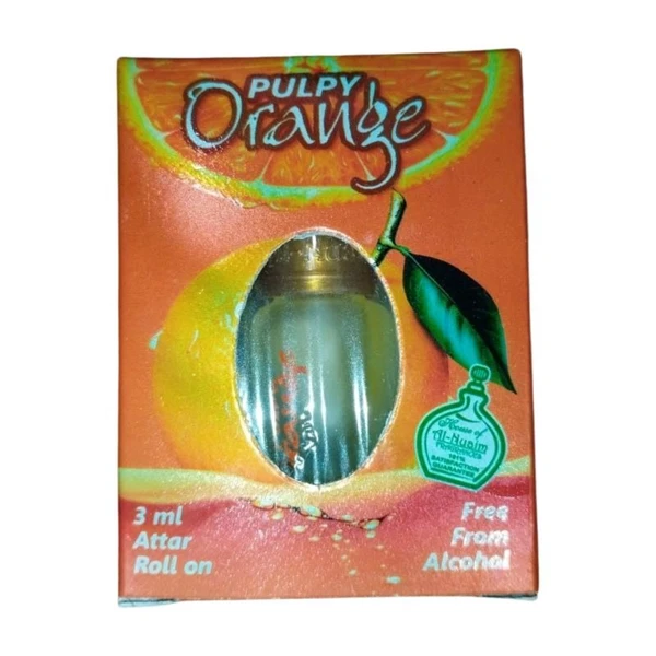 Al Nuaim Pulpy Orange Perfume Roll-On Attar Free from ALCOHOL - Unisex - 3ML