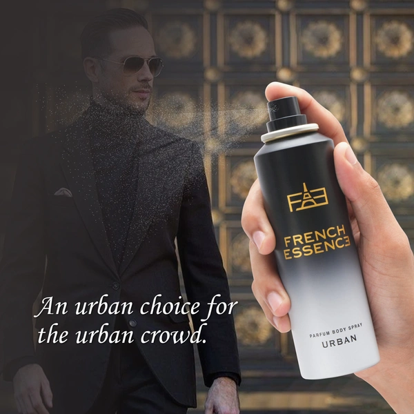 French Essence URBAN No Gas Deodorant Body Spray - For Men - 120ML