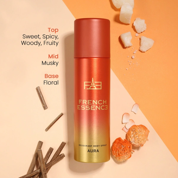 French Essence Aura No Gas Parfum Body Spray - For Women - 120ML