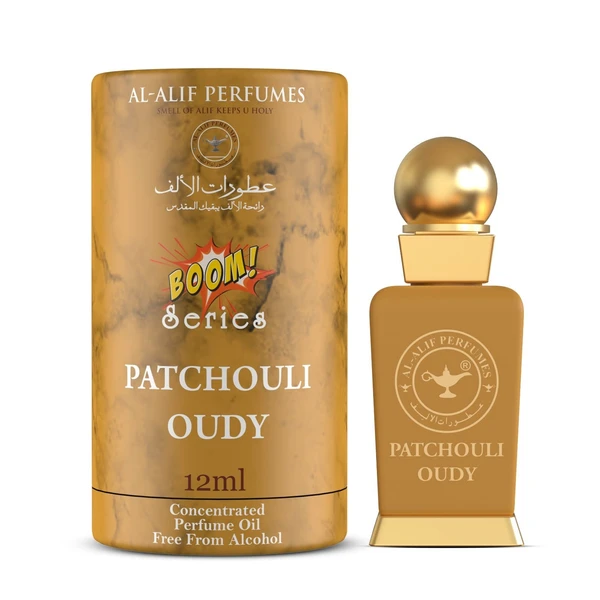 Al Alif PATCHOULI OUDY Boom Series Perfume Roll-On Attar - 12ML
