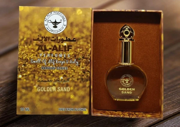 Al Alif GOLDEN SAND Karwan Series Perfume Roll-On Attar - 10ML