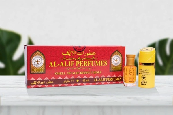 Al Alif Belly Attar Premium Perfume Oil - Unisex - 12ML