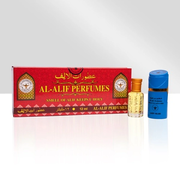 Al Alif Lady Blue Attar Premium Perfume Oil - For Women - 12ML