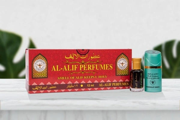 Al Alif Mukhalat Cioffi Attar Premium Perfume Oil - For Men - 12ML