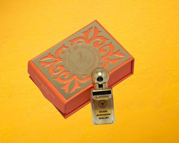 Al Alif Oudh Mubhakar Maliki Gold Series Premium Attar - 12ML
