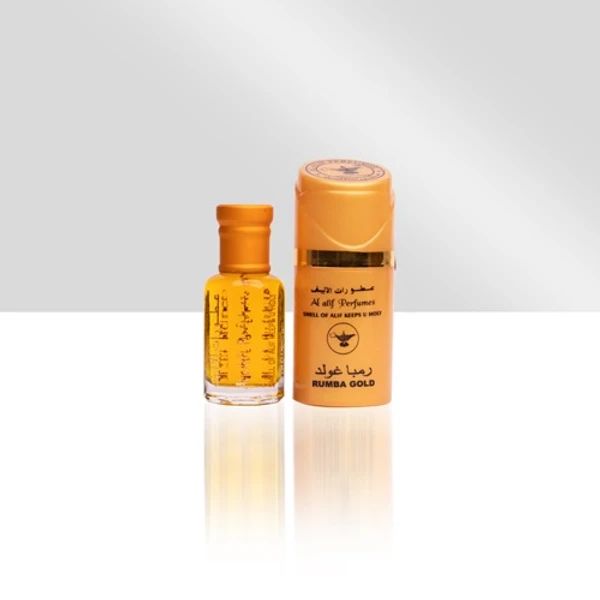 Al Alif Rumba Gold Attar Premium Perfume Oil - Unisex - 12ML