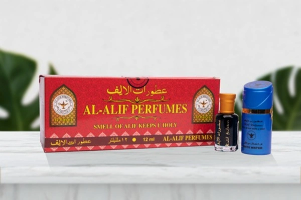 Al Alif White Water Attar Premium Perfume Oil - Unisex - 12ML