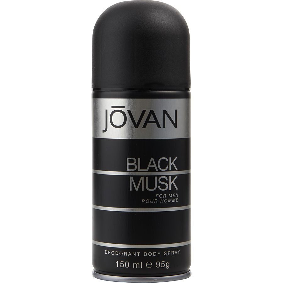 JOVAN Black Musk Original Deodorant Perfume Body Spray For Men (150ML