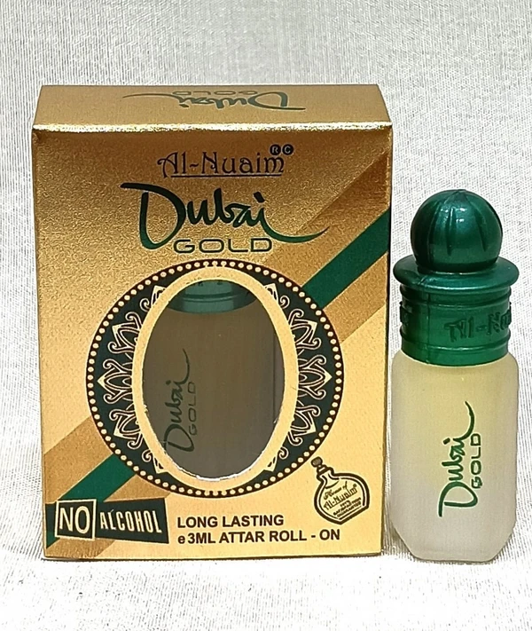 Al Nuaim dubai gold perfume roll-on attar free from alcohol - 3ML