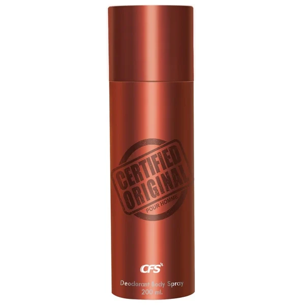 CFS Certified Original Pour Homme Brown Deodorant Body Spray For Men - 200ML