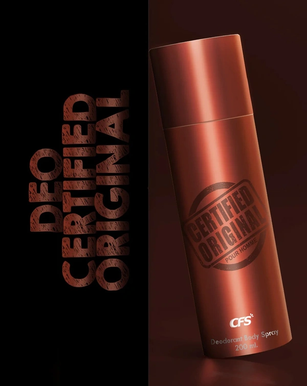 CFS Certified Original Pour Homme Brown Deodorant Body Spray For Men - 200ML