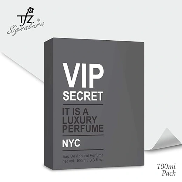 TFZ VIP Secret Luxury NYC Eau De Apparel Perfume - 100ML