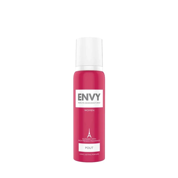 Envy pout perfume deodorant spray no gas for women - 120ML