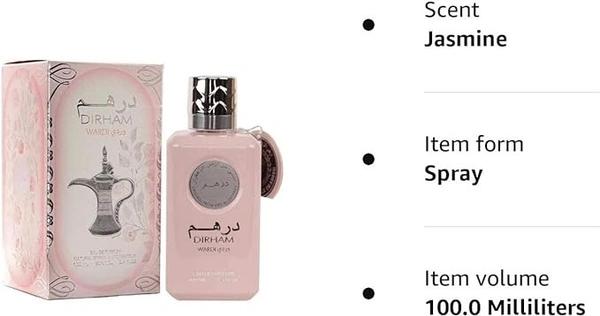 ARD AL ZAFARAN DIRHAM WARDI Eau De Parfum | For Women - 100ML