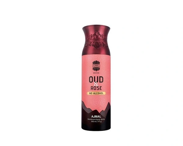 Ajmal Oud & Rose Parfum Deodorant | For Men | Alcohol Free - 200ML