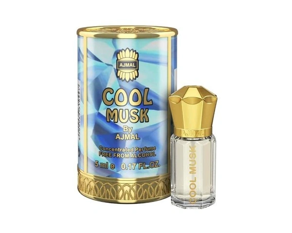 Ajmal Cool Musk concentrated Perfume | For Men | Alcohol Free - 5ML