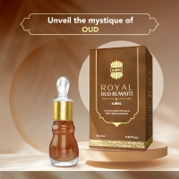 Ajmal Royal Oud Kuwaiti concentrated Perfume | Unisex | Alcohol Free - 10ML