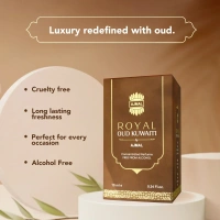 Ajmal Royal Oud Kuwaiti concentrated Perfume | Unisex | Alcohol Free - 10ML