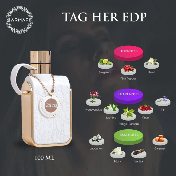 Armaf TAG-Her Pour Femme Eau De Parfum | For Women - 100ML