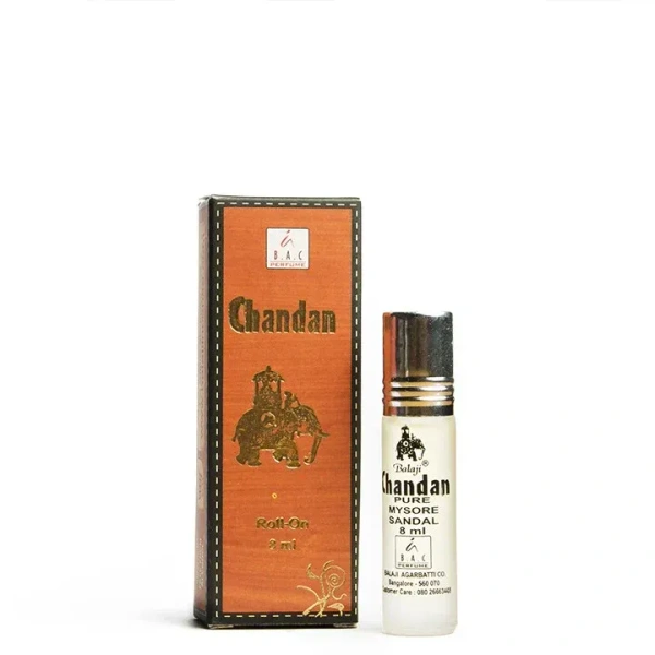 Balaji Chandan Perfume Attar Roll-On Free from ALCOHOL - 8ML