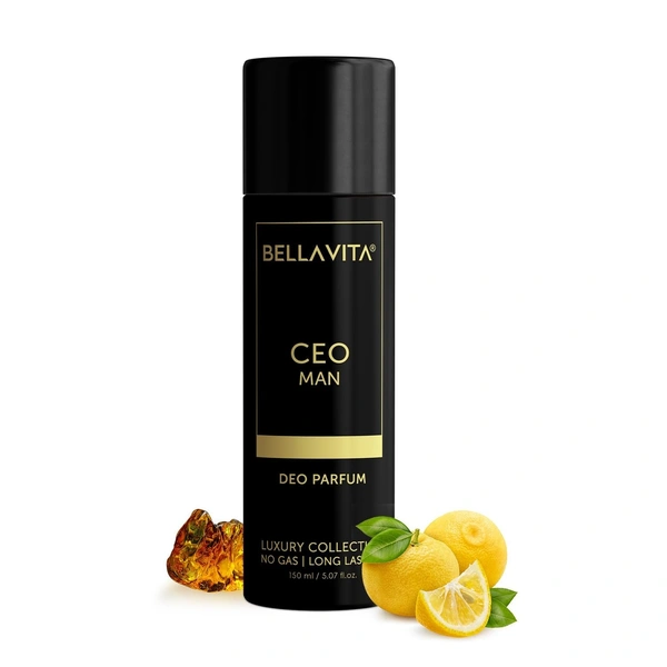 Bellavita CEO Man Long Lasting Deodorant Spray NO Gas - Unisex