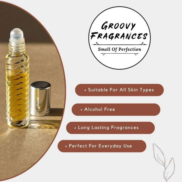 Groovy Fragrances Guilty Inspired By Guchi Perfume Roll-On Attar | For Men | Alcohol Free - 24ML
