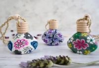 Groovy Fragrances Car Air Freshener Perfume Fancy hanging bottle | Natural Perfume Oil | Mix Shape 12ML - FRUIT Punch