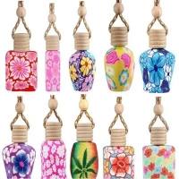 Groovy Fragrances Car Air Freshener Perfume Fancy hanging bottle | Natural Perfume Oil | Mix Shape 12ML - FRUIT Punch
