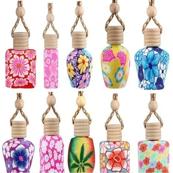 Groovy Fragrances Car Air Freshener Perfume Fancy hanging bottle | Natural Perfume Oil | Mix Shape 12ML - FRUIT Punch