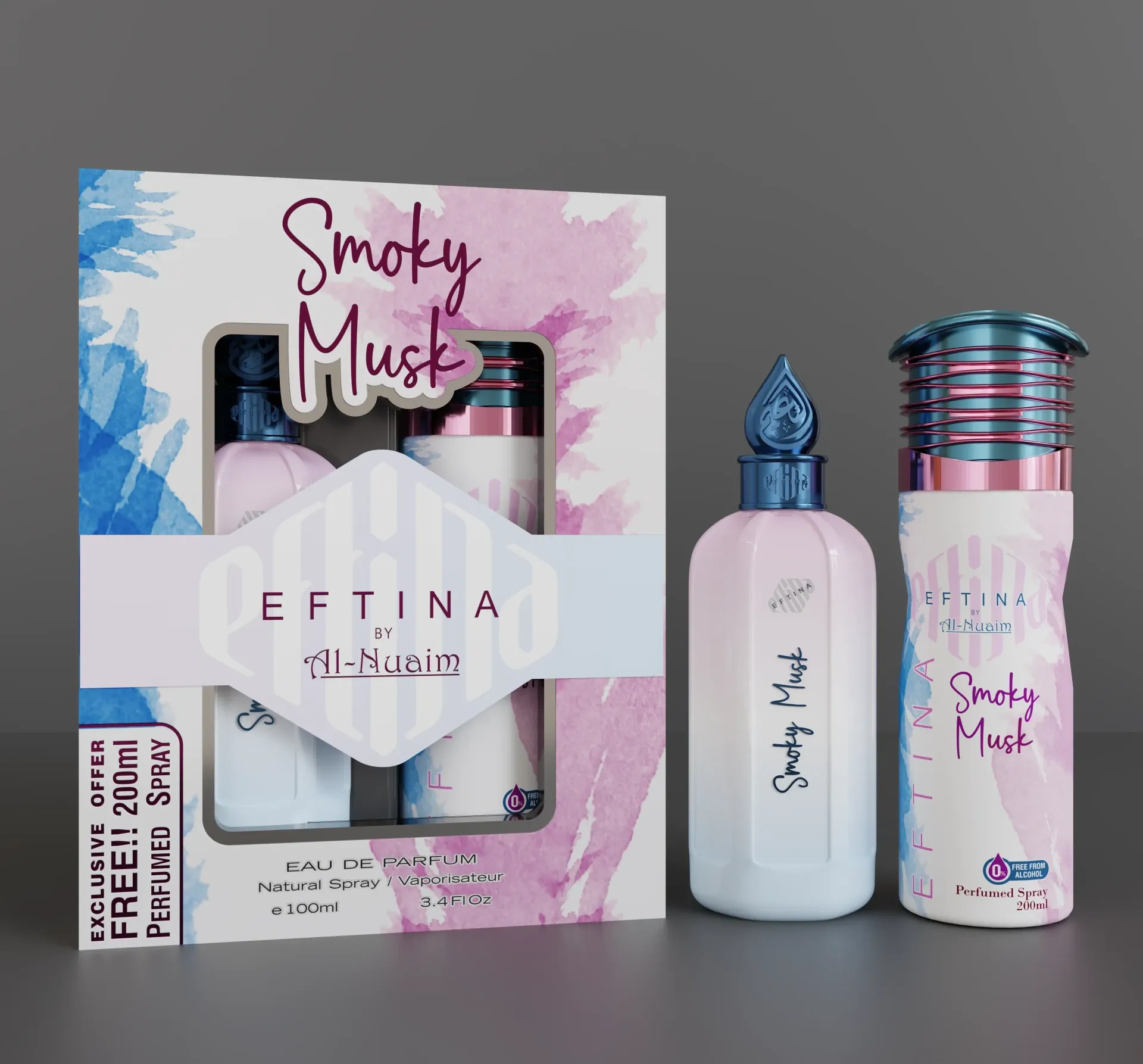 Al Nuaim Smoky Musk Fragrance Set in