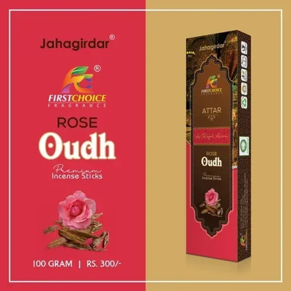 First Choice ROSE OUDH Premium Incense Sticks - 100GM
