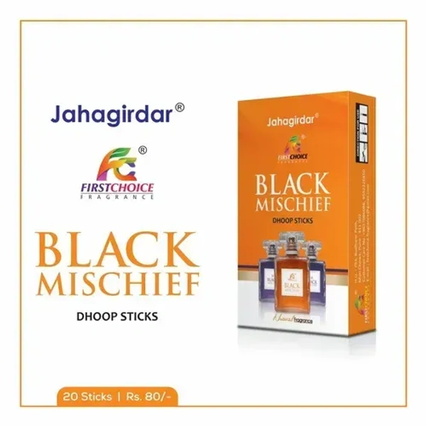 First Choice Black Mischief Dhoop Sticks - 20 Sticks