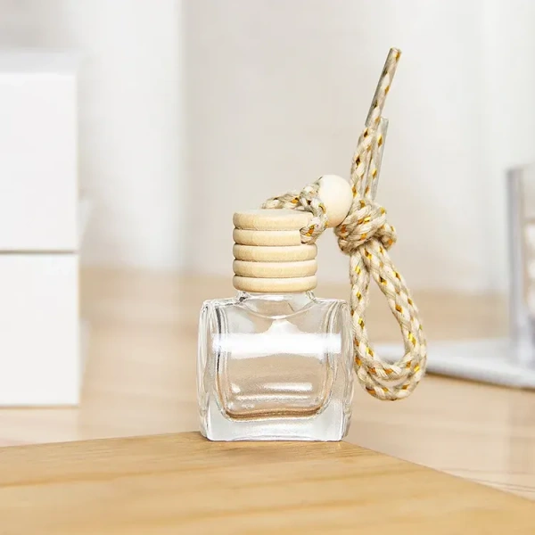 Groovy Fragrances Car Air Freshener Perfume Plain hanging bottle | Natural Perfume Oil | Mix Shape 6ML - Ponds