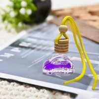 Groovy Fragrances Car Air Freshener Perfume Plain hanging bottle | Natural Perfume Oil | Mix Shape 6ML - Ponds