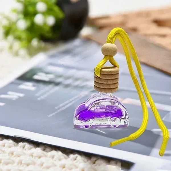 Groovy Fragrances Car Air Freshener Perfume Plain hanging bottle | Natural Perfume Oil | Mix Shape 6ML - Ponds