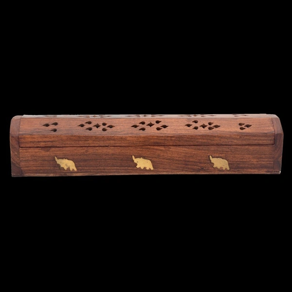 Groovy Fragrances New Antiq Wooden Incense (Agarbatti) Stand - Large