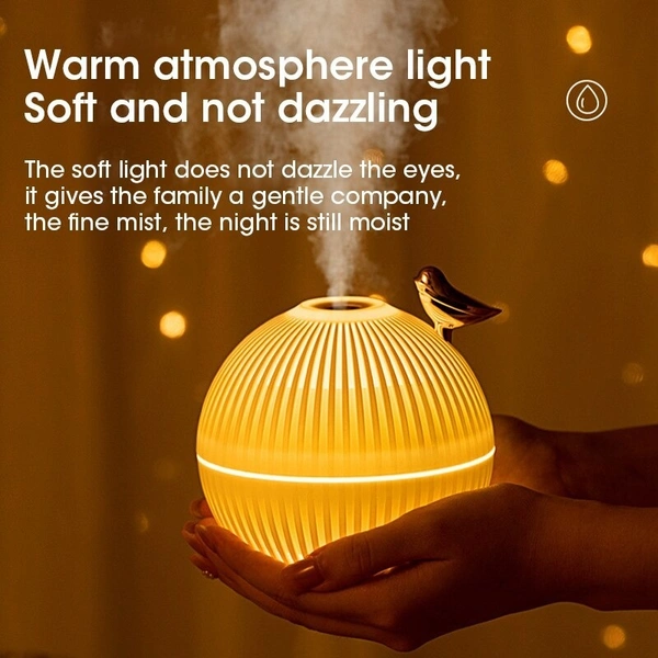 Wooden Humidifier Birds Aroma Oil Diffuser Ultrasonic Air Humidifier Fashion USB Mini LED lights For Home Office