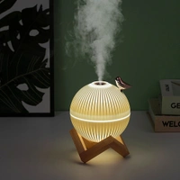 Wooden Humidifier Birds Aroma Oil Diffuser Ultrasonic Air Humidifier Fashion USB Mini LED lights For Home Office