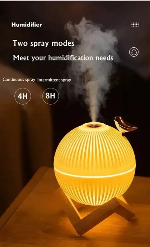 Wooden Humidifier Birds Aroma Oil Diffuser Ultrasonic Air Humidifier Fashion USB Mini LED lights For Home Office