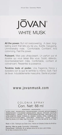 Jovan White Musk Cologne perfume | For Men - 88ML