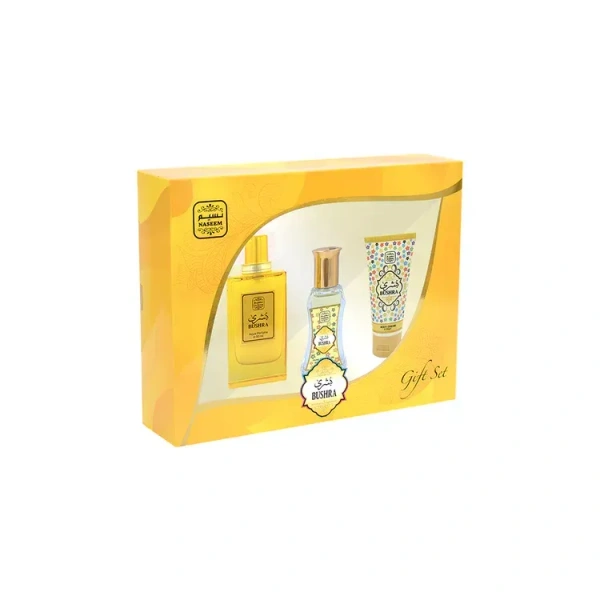 Naseem BUSHRA Gift Set Premium Quality Made In UAE product - 80ML+24ML+50GM