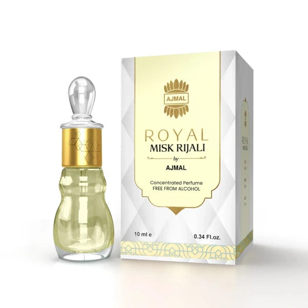 Ajmal Royal Misk Rijali concentrated Perfume | Unisex | Alcohol Free - 10ML