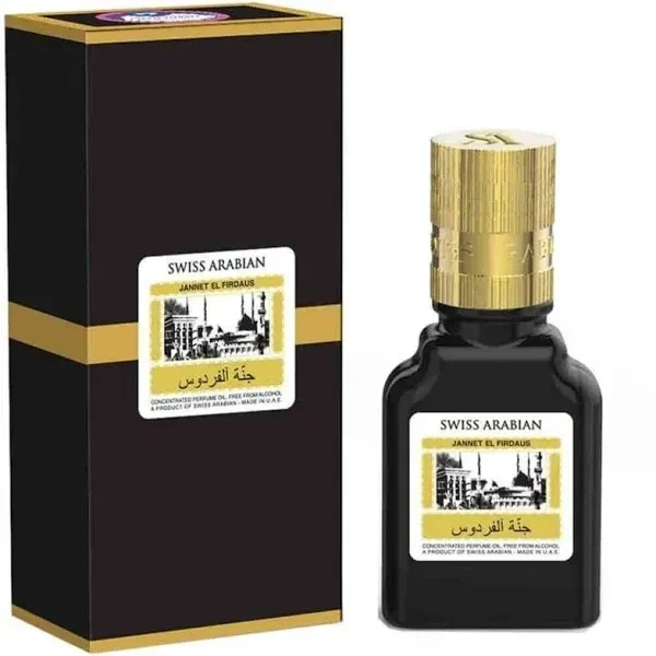 Swiss Arabian Jannet El Firdaus Orignal Attar - Black - 9ML