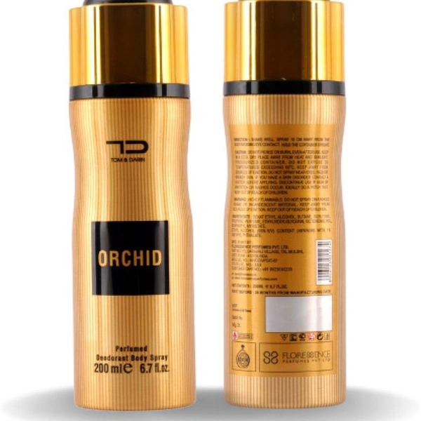 TD Tom & Darin Orchid Perfumed Deodorant Body Spray - 200ML