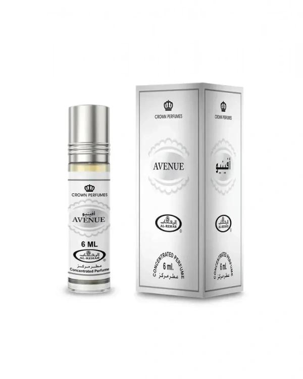 Al Rehab Avenue Crown Perfumes Roll-On Attar Free from ALCOHOL - 6ML
