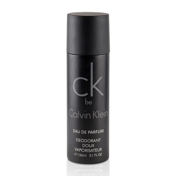 Imported CK Be Calvin Klein Eau De Parfum DEODORANT Doux Vaporisateur Spray - For Men - 150ML