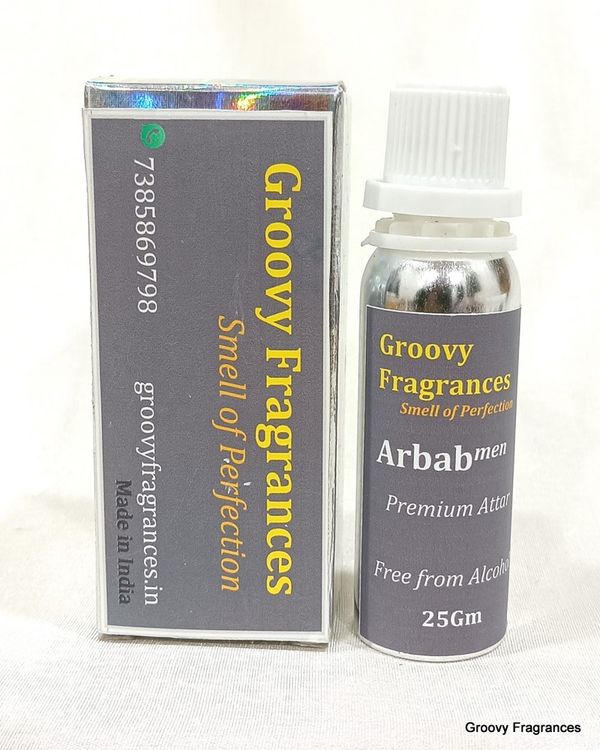 Groovy Fragrances Arbab Long Lasting Perfume Roll-On Attar | For Men | Alcohol Free by Groovy Fragrances - 25Gm