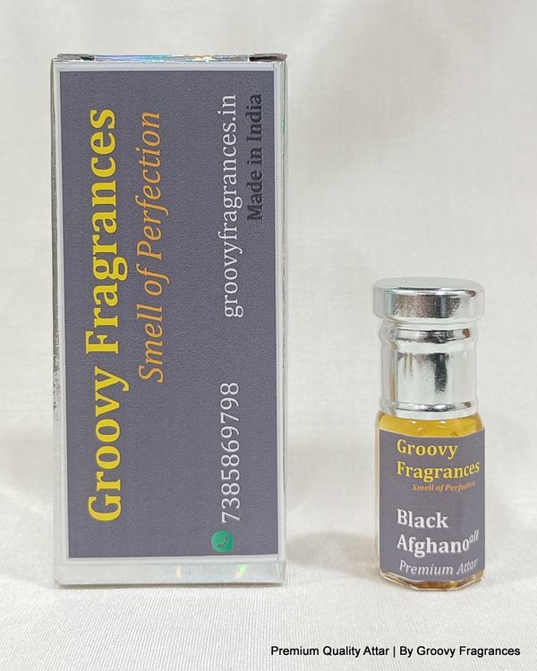 Groovy Fragrances Black Afghano Long Lasting Perfume Roll-On Attar | Unisex | Alcohol Free by Groovy Fragrances - 3ML