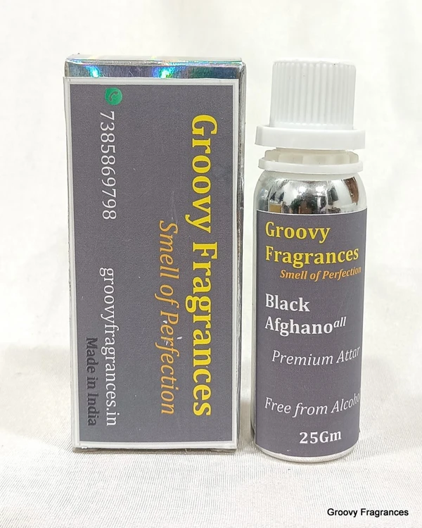 Groovy Fragrances Black Afghano Long Lasting Perfume Roll-On Attar | Unisex | Alcohol Free by Groovy Fragrances - 25Gm