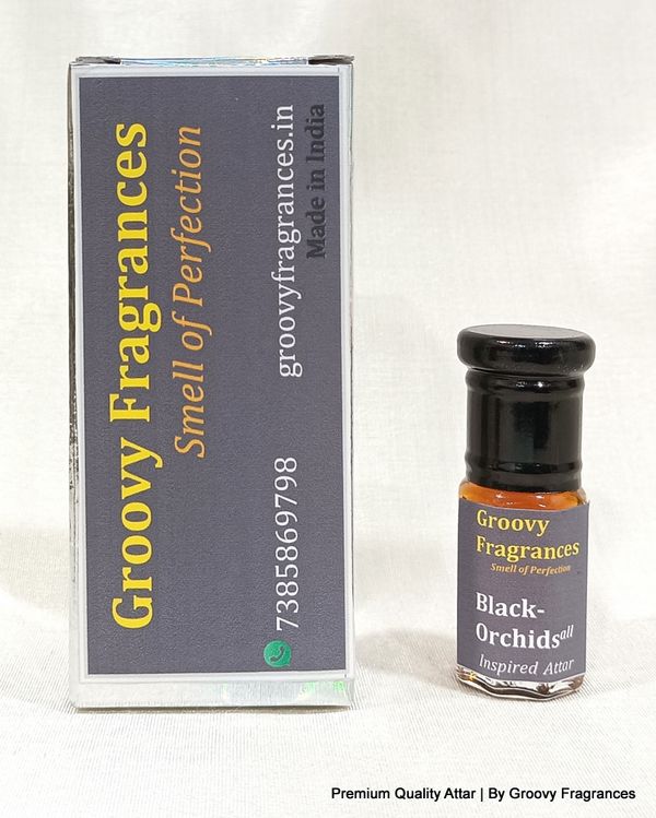 Groovy Fragrances Black-Orchids Long Lasting Perfume Roll-On Attar | Unisex | Alcohol Free by Groovy Fragrances - 3ML